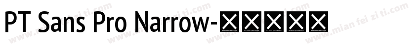PT Sans Pro Narrow字体转换